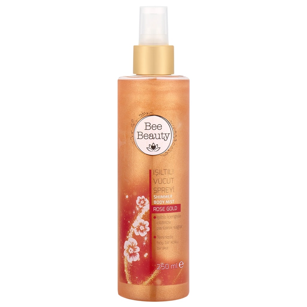 Bee Beauty Rose Gold Işıltılı Vücut Spreyi 250 ml