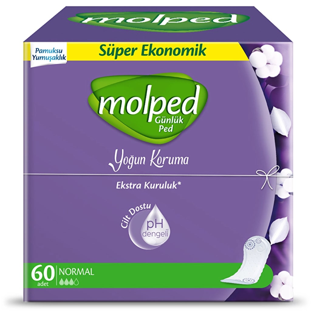 Molped Yoğun Koruma Günlük Ped 60'lı