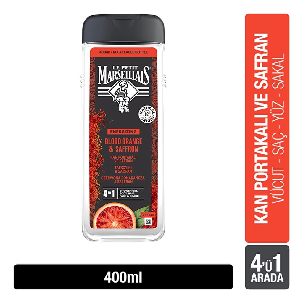 Le Petit Marseillais Portakal ve Safran Duş Jeli 400 ml