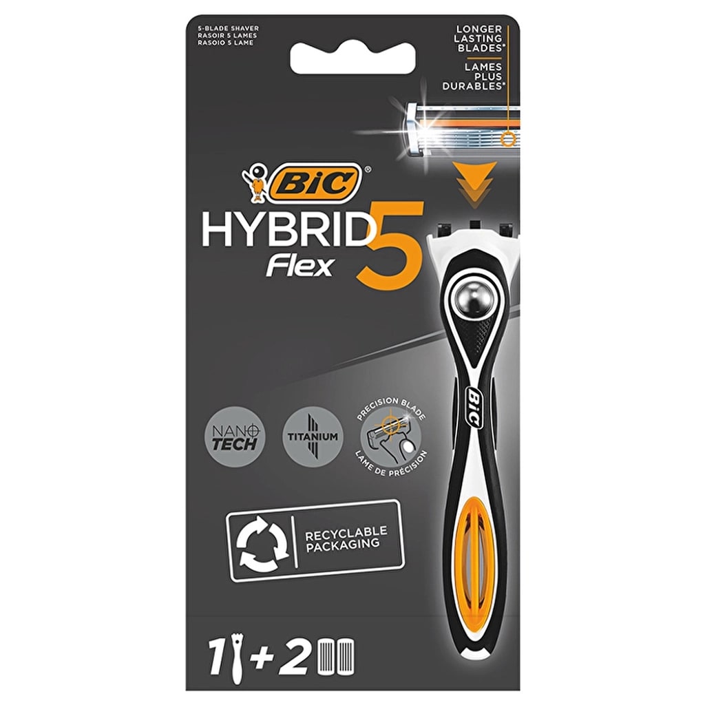 Bic Flex5 Hybrid 5 Bıçaklı 1 Sap + 2 Kartuş Tıraş Bıçağı