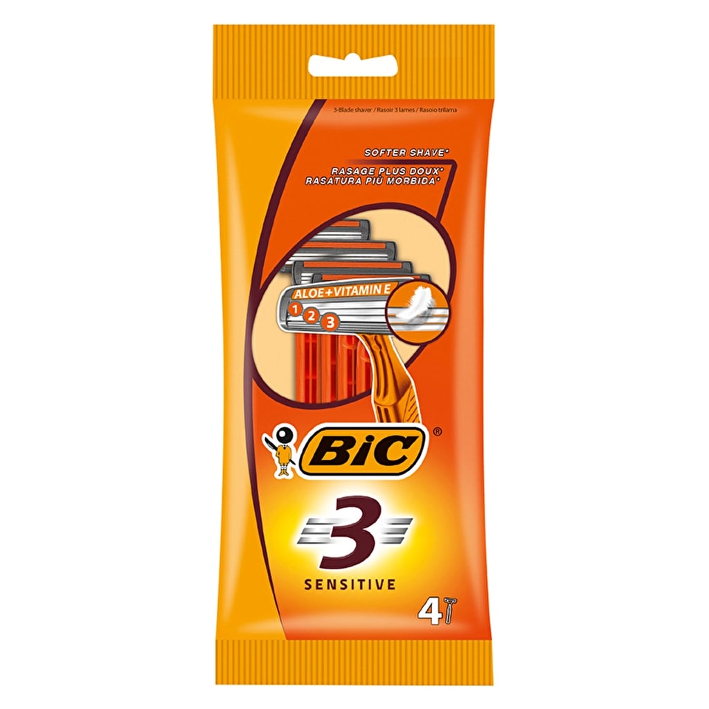 Bic 3 Sensitive Kullan-At Tıraş Bıçağı 4'lü