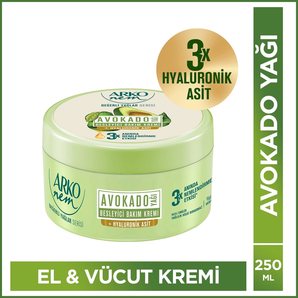 Arko Nem Değerli Yağlar Avokado Krem 250 ml
