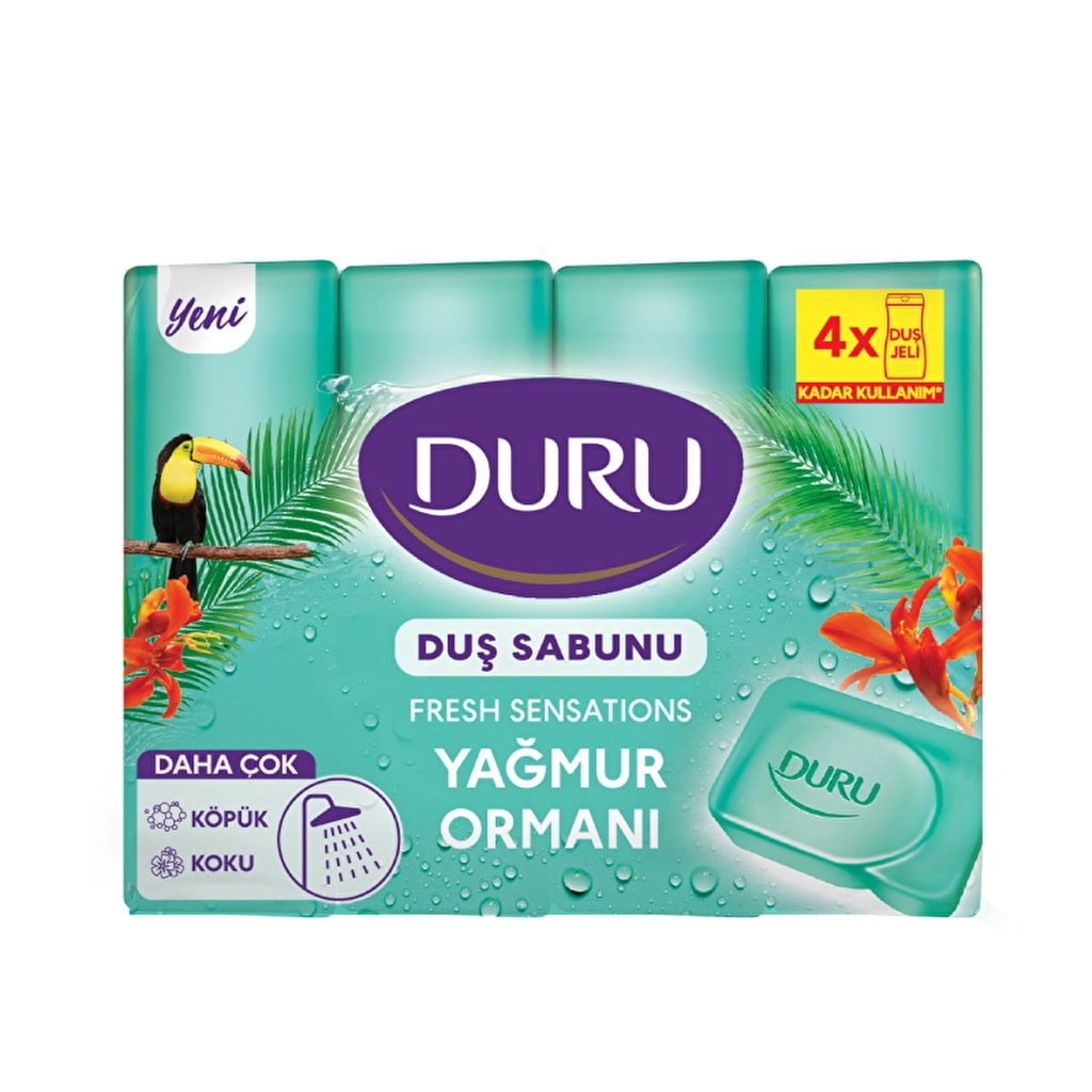 Duru Fresh Sensational Extra Yağmur Ormanı Duş Sabunu 4 x 150 gr