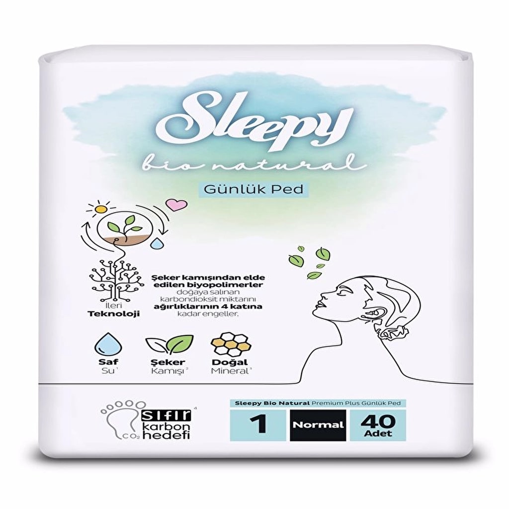 Sleepy Bio Günlük (Boy 1) Süper Normal Ped 40'lı