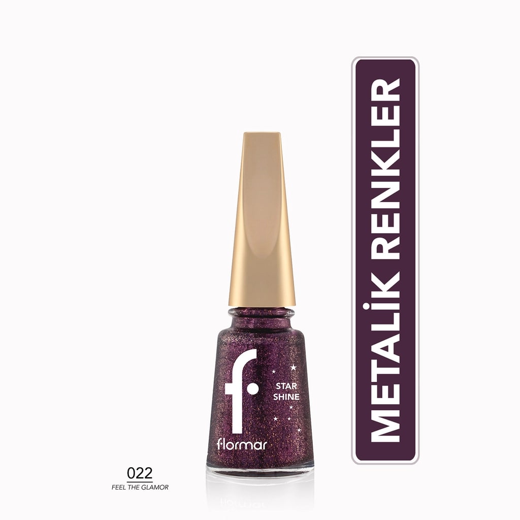 Flormar Star Shine Yoğun Pigmentli Metalik Görünümlü Oje 022 Feel The Glamor
