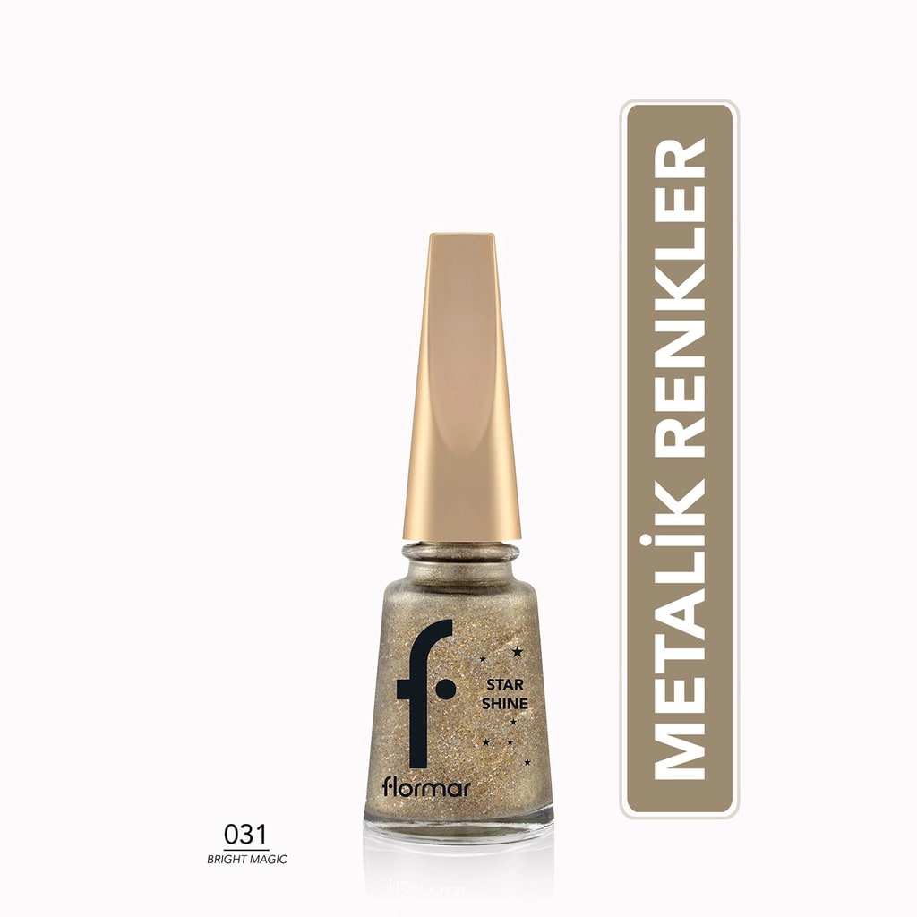 Flormar Star Shine Yoğun Pigmentli Metalik Görünümlü Oje 031 Bright Magic