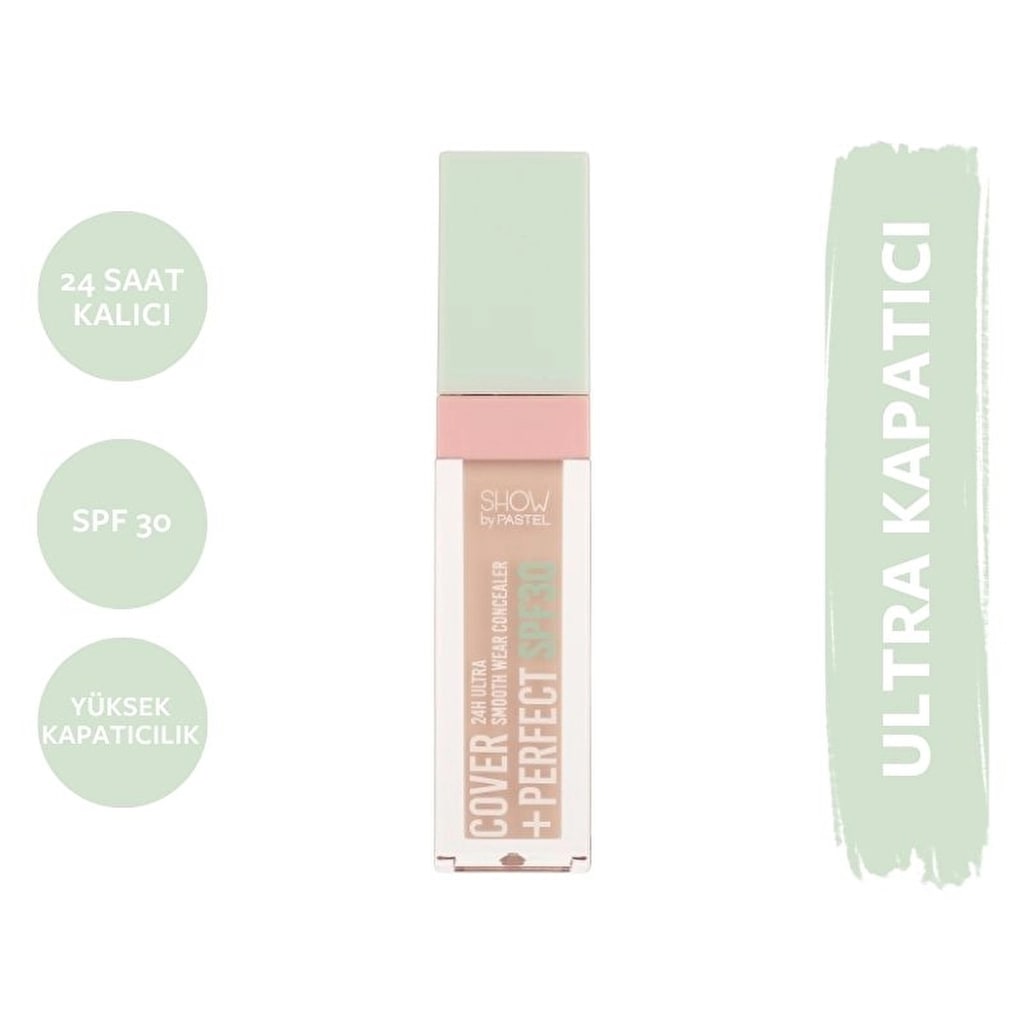 Show by Pastel Cover+Perfect Concealer SPF30 Ultra Kapatıcı 302 Light Rose