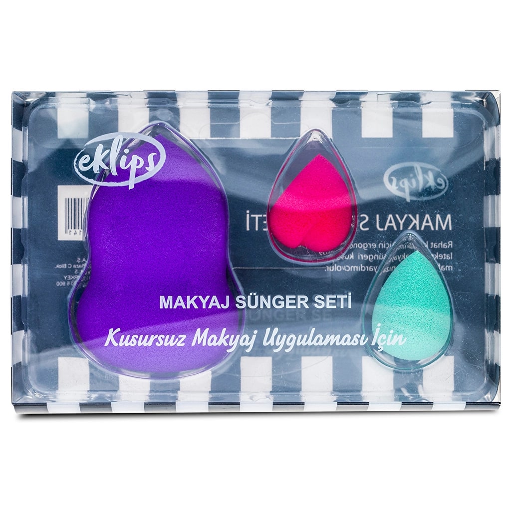 Eklips Profesyonel Makyaj Sünger Set x 3