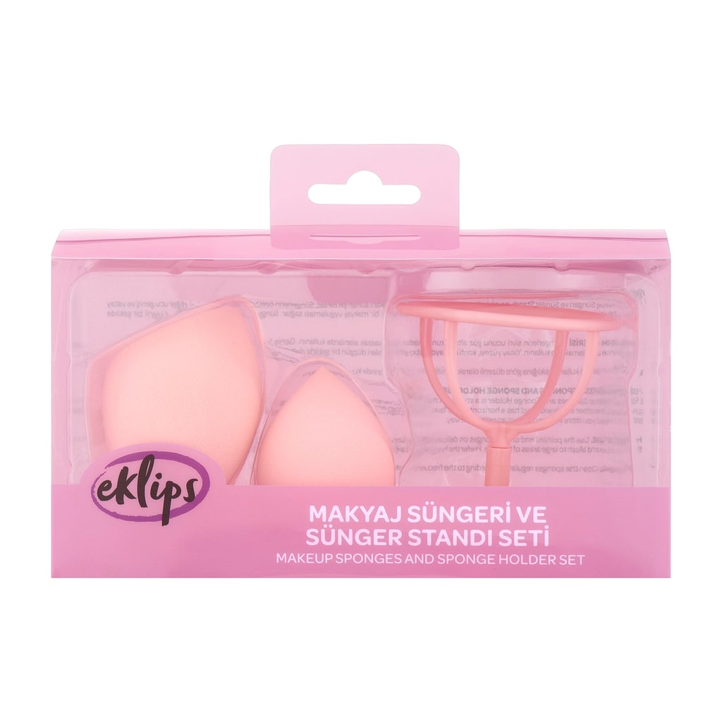 Eklips Makyaj Süngeri ve Sünger Standı Seti