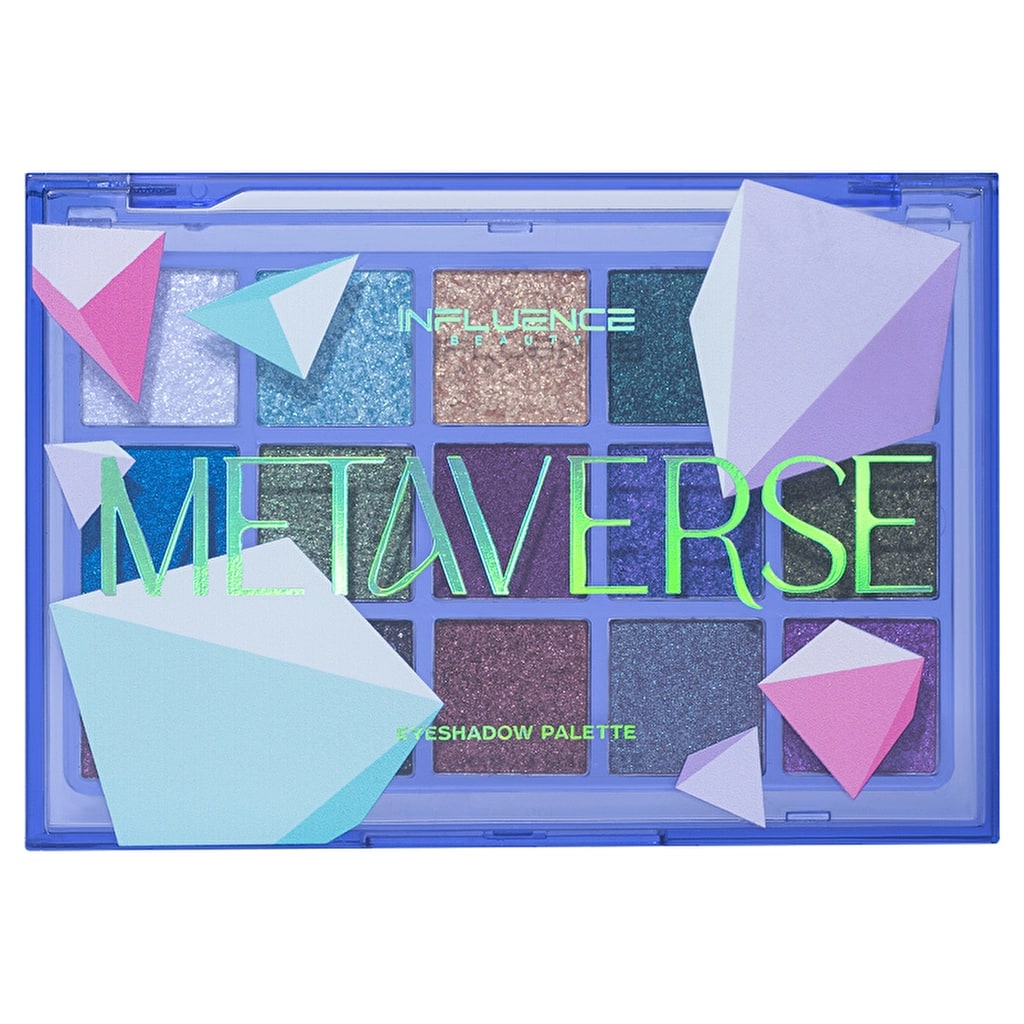 Influence Beauty Far Paleti Metaverse 01 Virtual Reality - 9-Color Eyeshadow Palette with Futuristic Hues