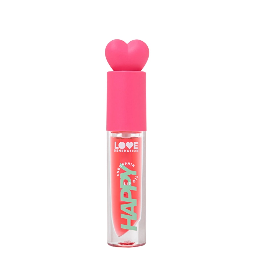Love Generation Dudak Yağı Be Happy 01 Pink - Nourishing Lip Oil with Glossy Finish