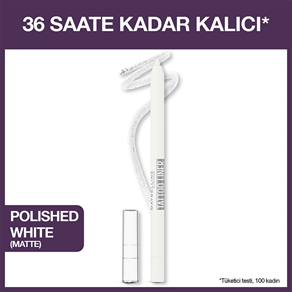 Maybelline New York Tattoo Liner Jel Göz Kalemi 970 Polished White