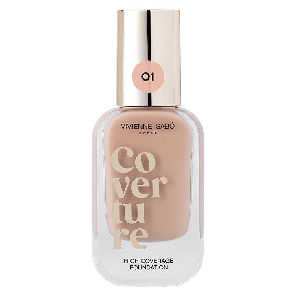 Vivienne Sabo Coverture High Coverage Fondöten 01 Milk Beige - Full Coverage & Natural Matte Finish