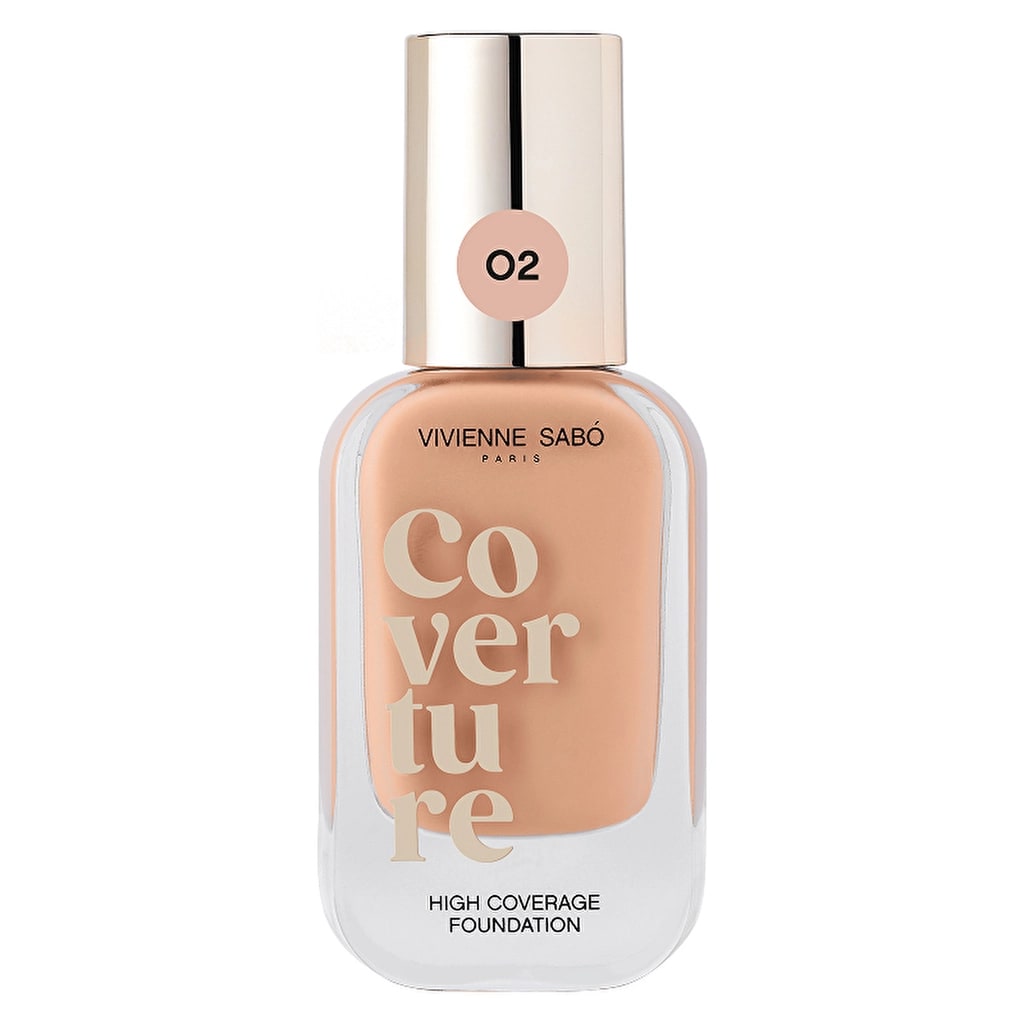 Vivienne Sabo Coverture High Coverage Fondöten 02 Beige - Full Coverage & Natural Matte Finish