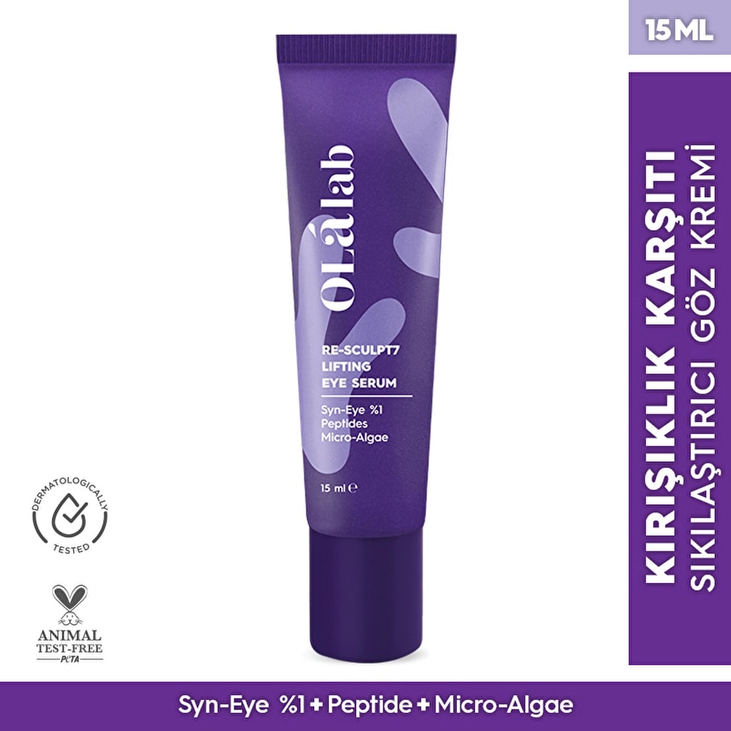 Olalab İnce Çizgi Kırışıklık Karşıtı Sıkılaştırıcı Mikro-Alg & Peptit Göz Kremi 15 ml