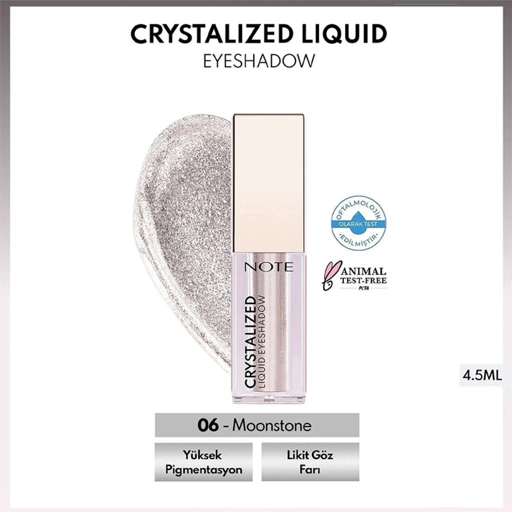 Note Cosmetique Note Crystalized Liquid Eyeshadow Göz Farı 06 Moonstone