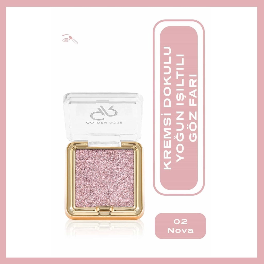 Golden Rose Glitter Glow Eyeshadow Göz Farı No: 02 Nova
