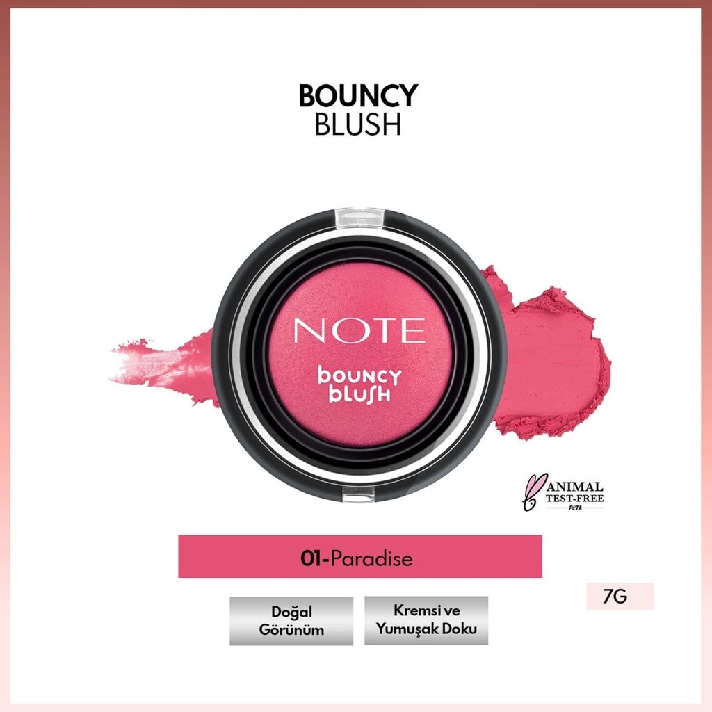 Note Cosmetique Note Bouncy Blush Allık 01 Paradise