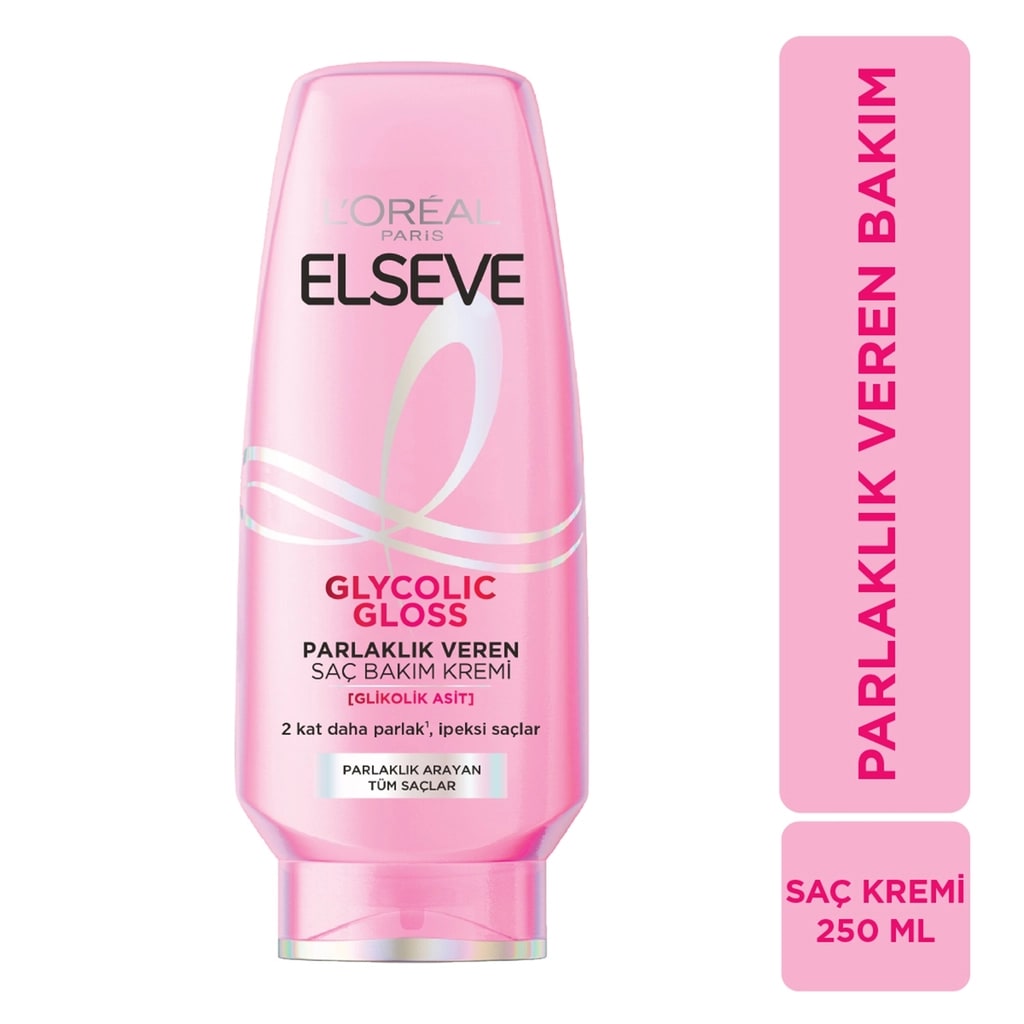 L'Oréal Paris Elseve Loreal Paris Elseve Glycolic Gloss Parlaklık Veren Saç Bakım Kremi 250 ml
