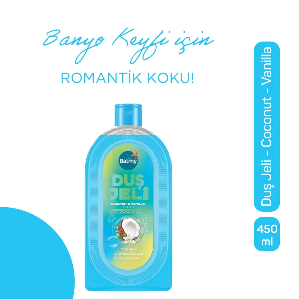 Balmy Duş Jeli Hindistan Cevizi Vanilya 450 ml