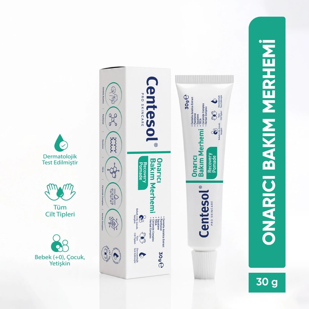 Centesol Onarıcı Yoğun Nemlendirici Cica Pomad Cilt Bakım Merhemi 30 gr