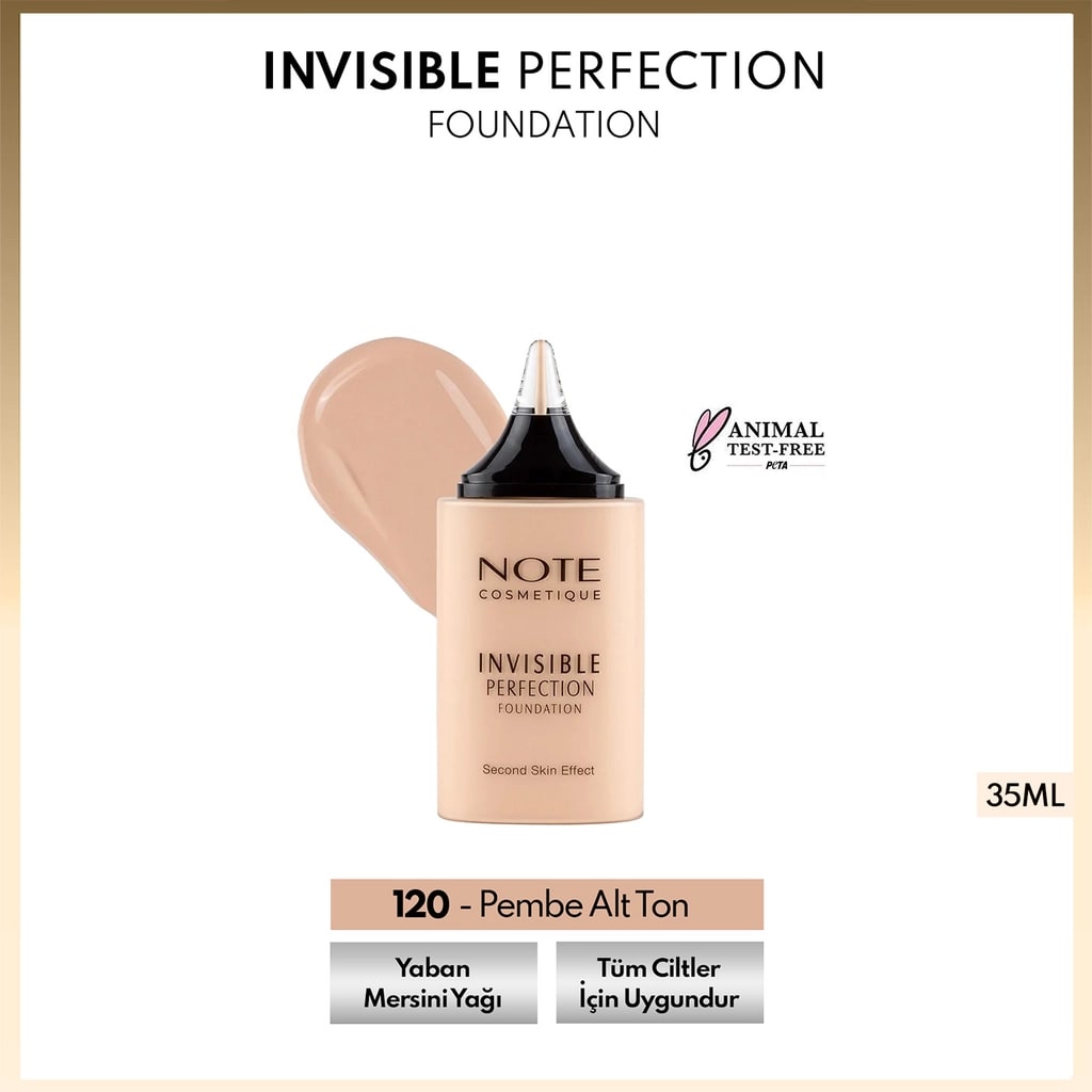 Note Cosmetique Note Invisible Perfection Fondöten 120 Pembe Alt Ton