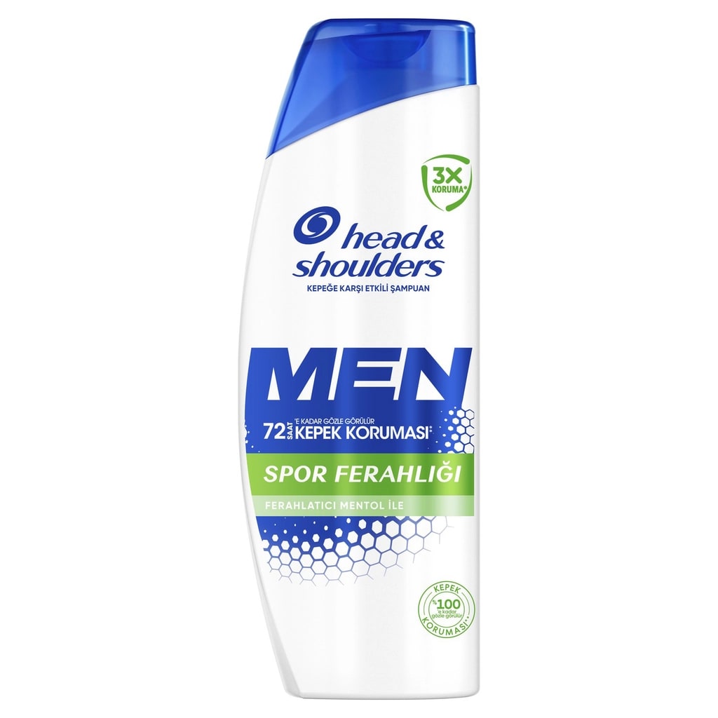 Head&Shoulders Head & Shoulders Men Spor Ferahlığı Ferahlatıcı Mentol Kepeğe Karşı Etkili Erkek Şampuan