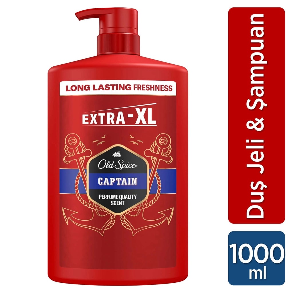 Old Spice Captain XXL Büyük Boy Erkek Duş Jeli ve Şampuan