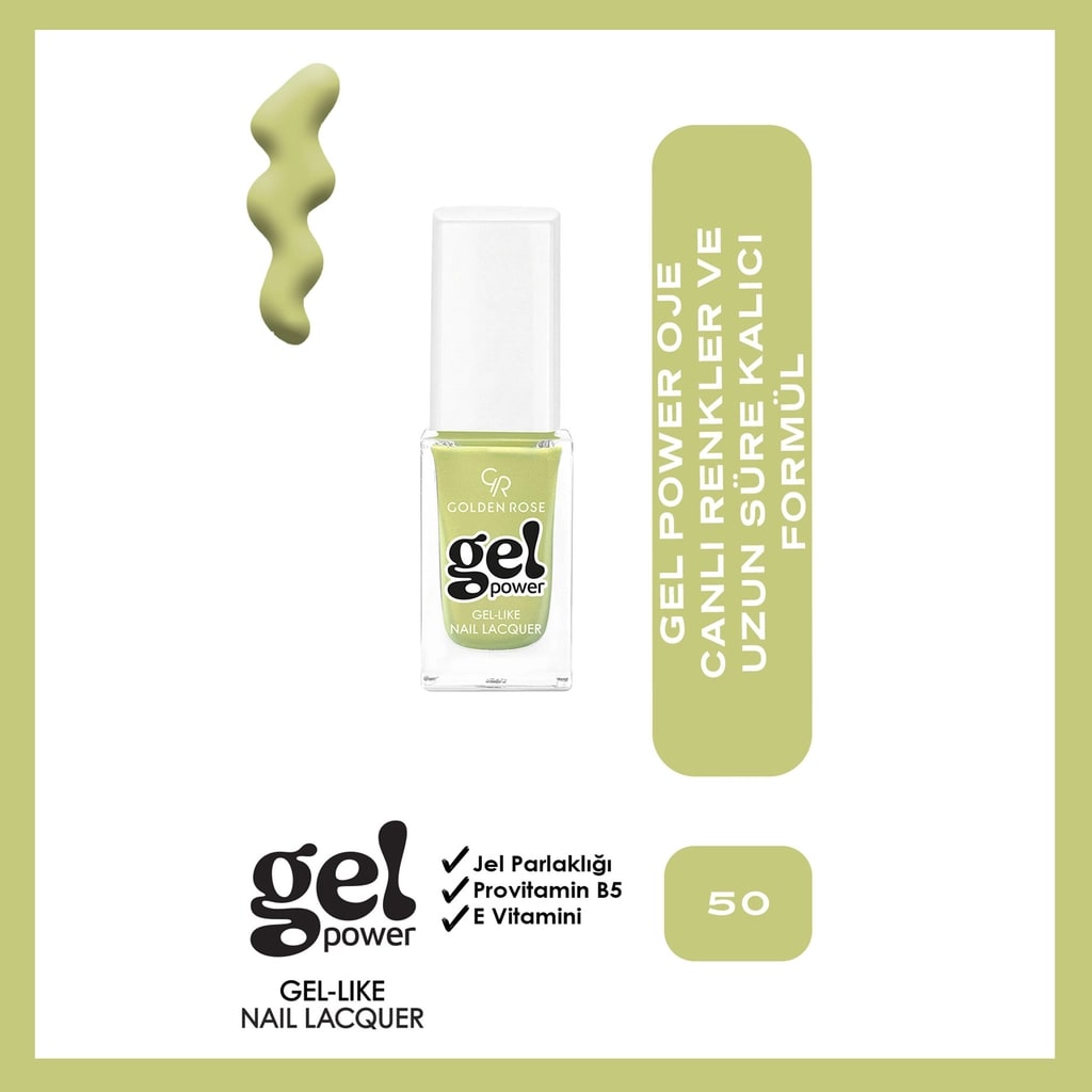 Golden Rose Power Gel Like Nail Oje No: 50