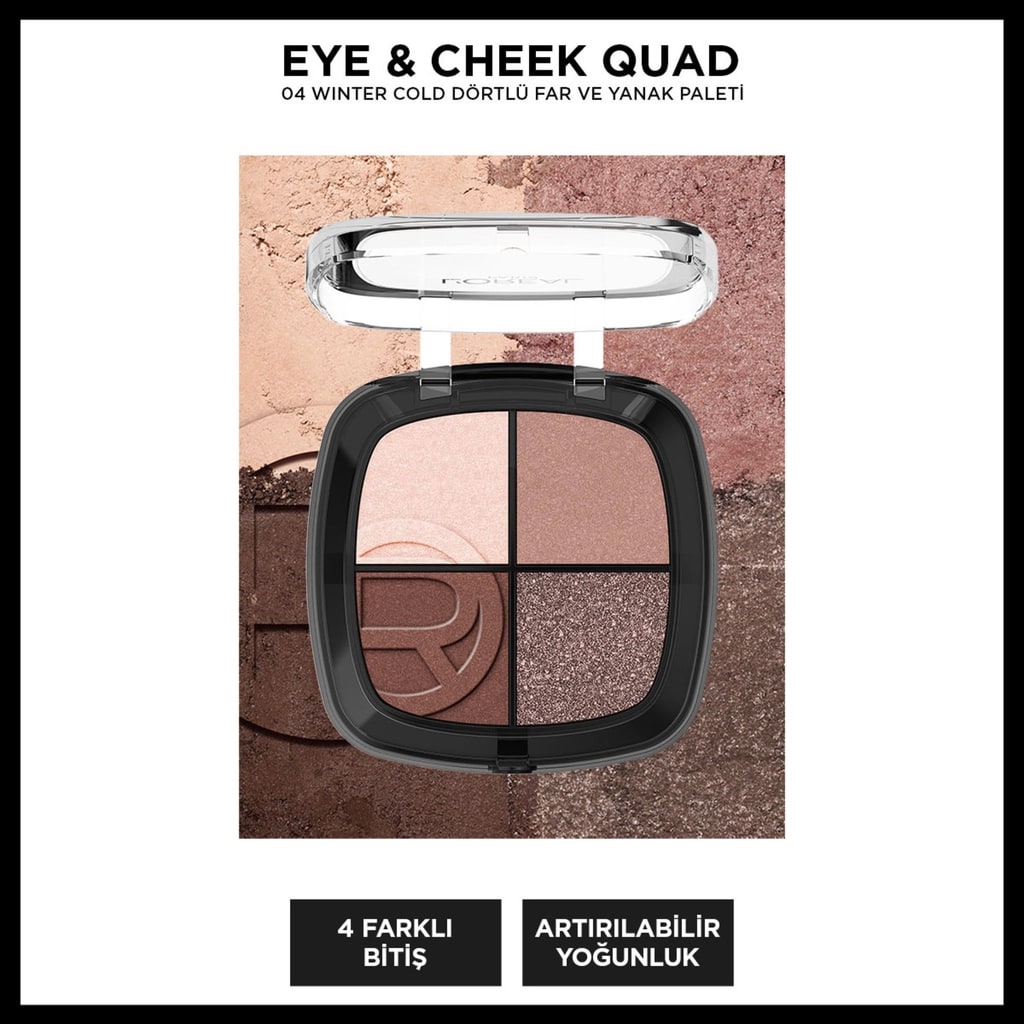 L'Oréal Paris Loreal Paris Eye & Cheek Quad Dörtlü Far ve Yanak Paleti 04 Winter Cold