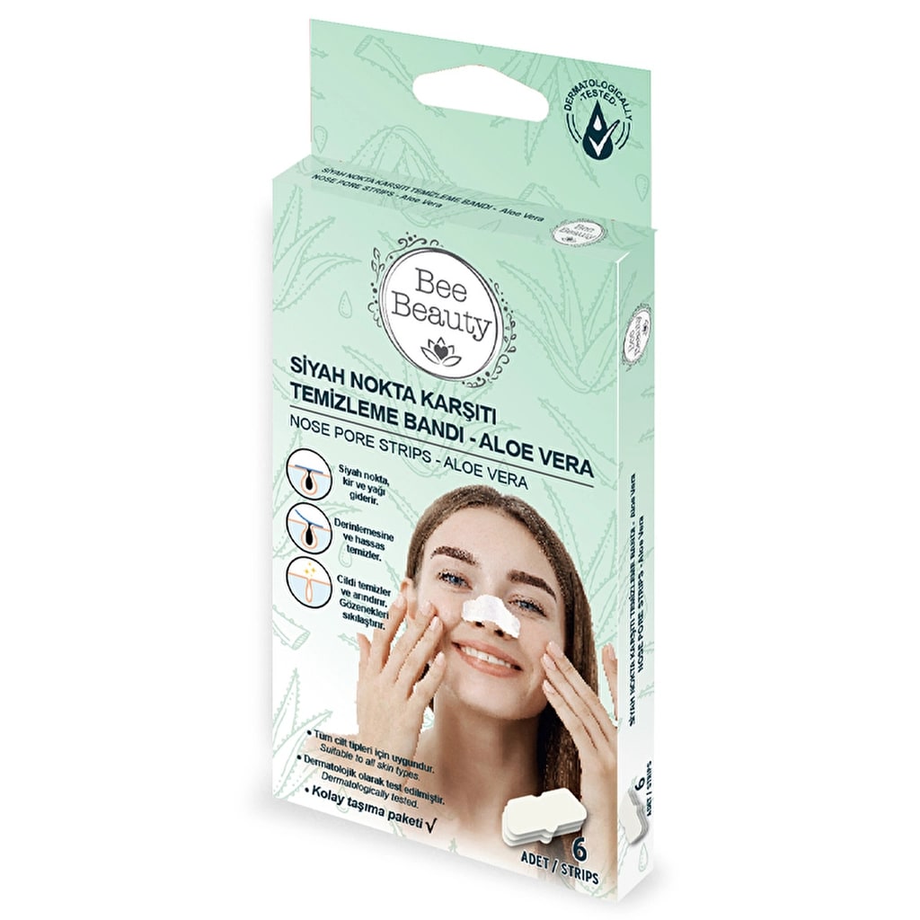 Bee Beauty Aloe Vera Siyah Nokta Bandı 6'lı