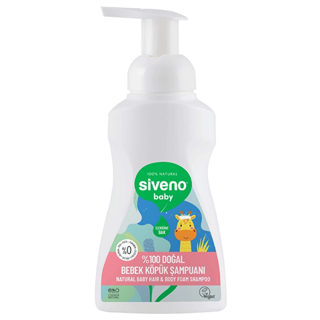 Siveno %100 Doğal Bebek Köpük Şampuanı