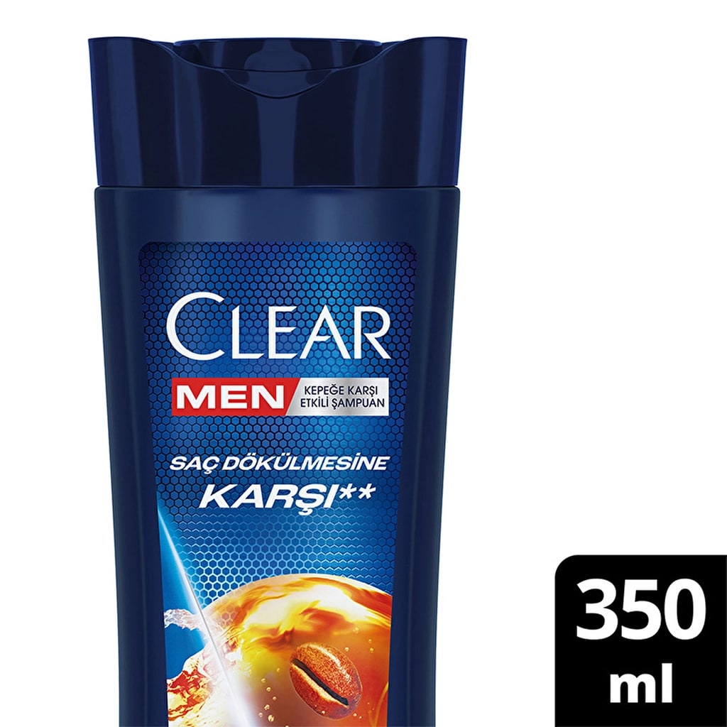 Clear Men Kepeğe Karşı Etkili Şampuan Saç Dökülmesine Karşı Kahve Çekirdeği Özü