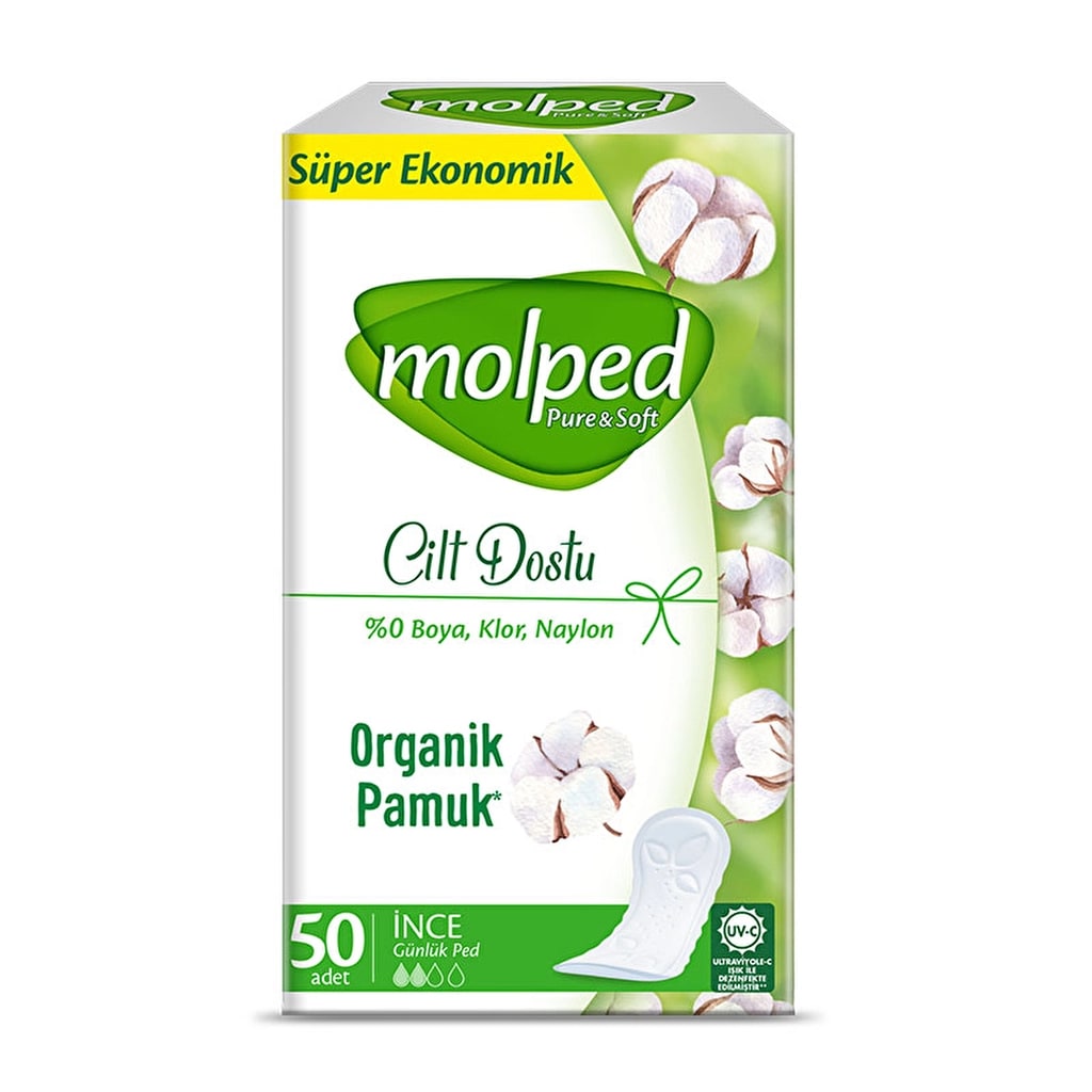 Molped Pure & Soft Günlük Ped İncelik 50'li