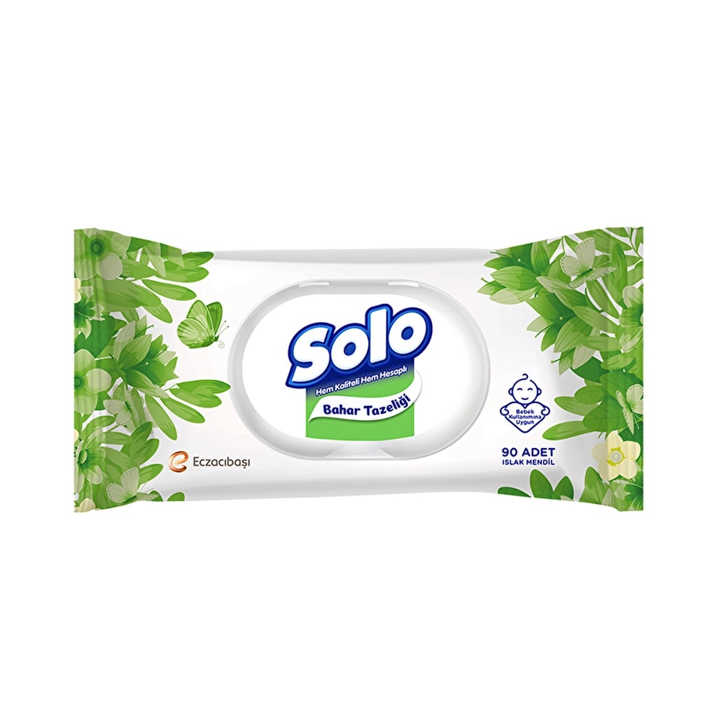 Solo Kapaklı Islak Mendil 90'lı