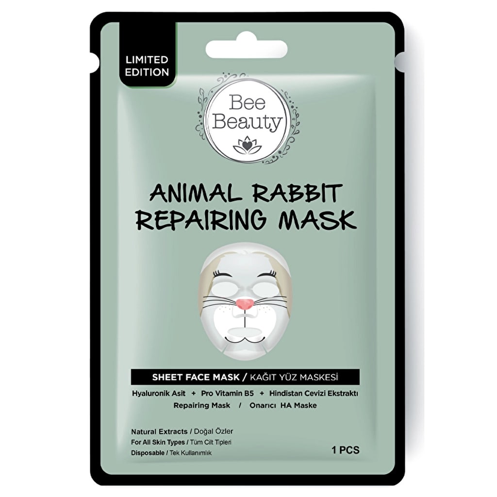 Bee Beauty Rabbit Onarıcı Kağıt Yüz Maskesi 25 gr