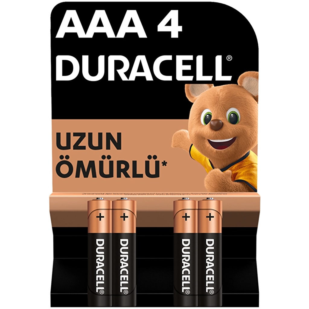Duracell Basic İnce Kalem Pil 4'lü AAA
