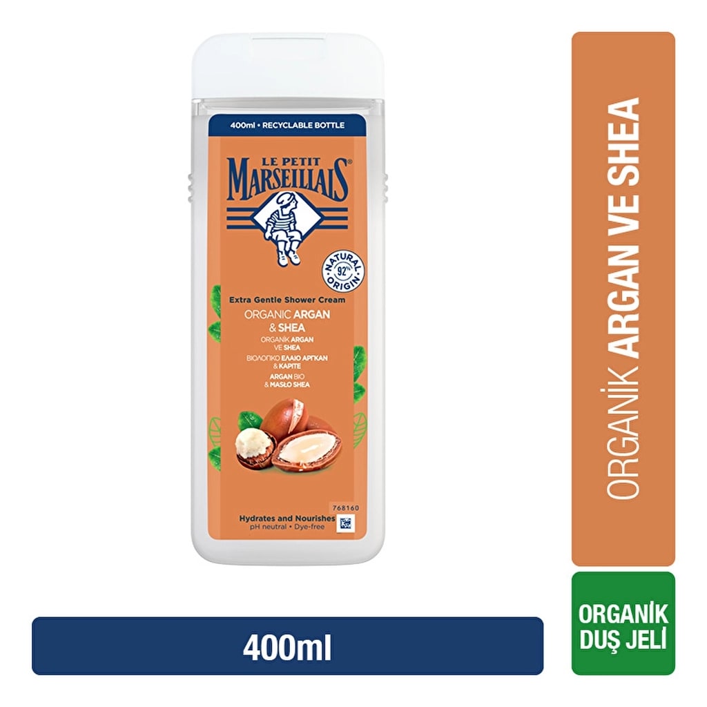 Le Petit Marseillais Duş Jeli Organik Argan ve Shea