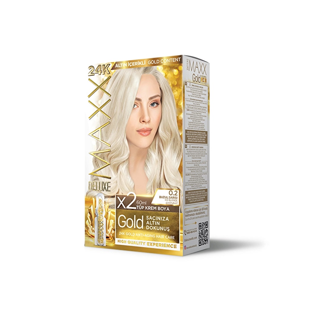 Maxx Deluxe Golden Beauty Saç Boyası 0.2 Buzul Sarısı