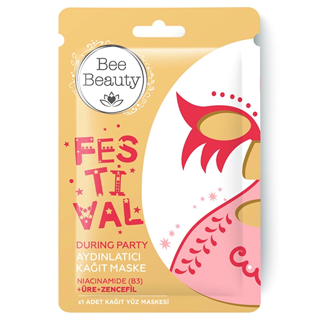 Bee Beauty During Party Aydınlatıcı Kağıt Yüz Maskesi