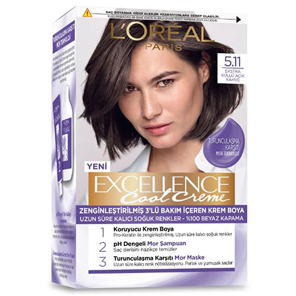 Excellence Loreal Paris Excellence Cool Creme Saç Boyası 5.11 Ekstra Küllü Açık Kahve