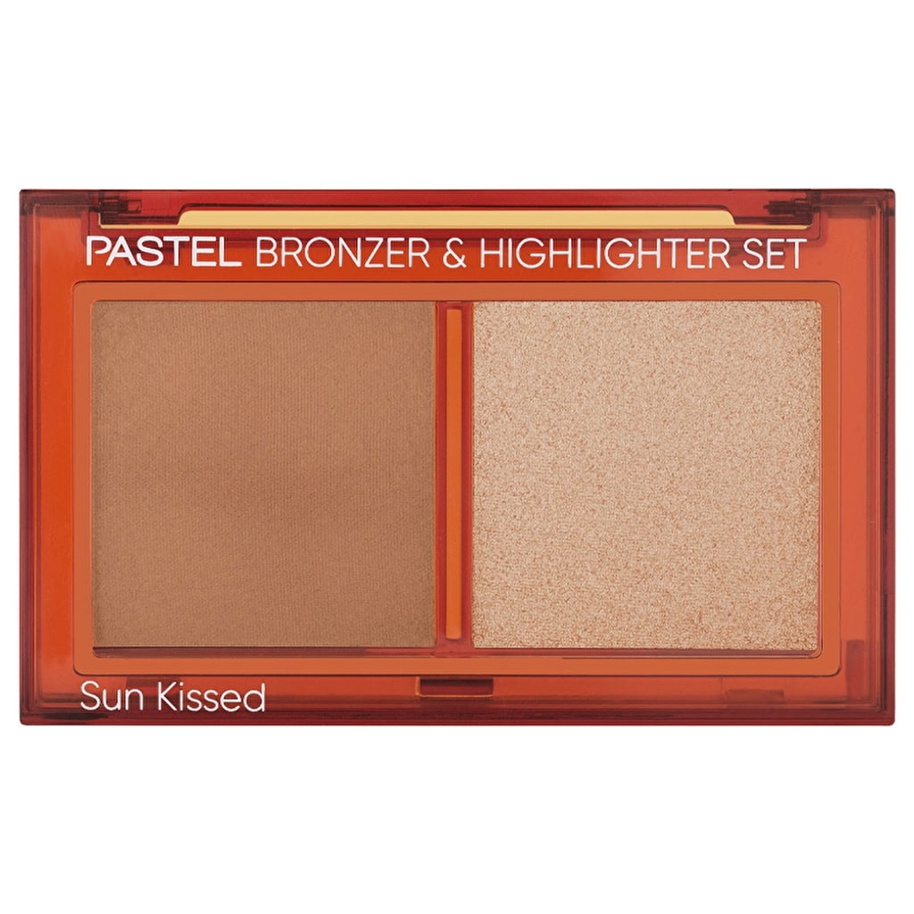 Pastel Profashion Bronzer & Highlighter Set Sun Kissed No:01 Natural Bronze & Soft Glow