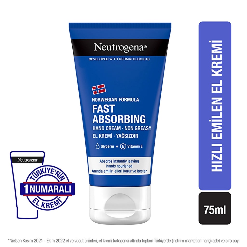 Neutrogena Norveç Formülü Hızlı Emilen El Kremi