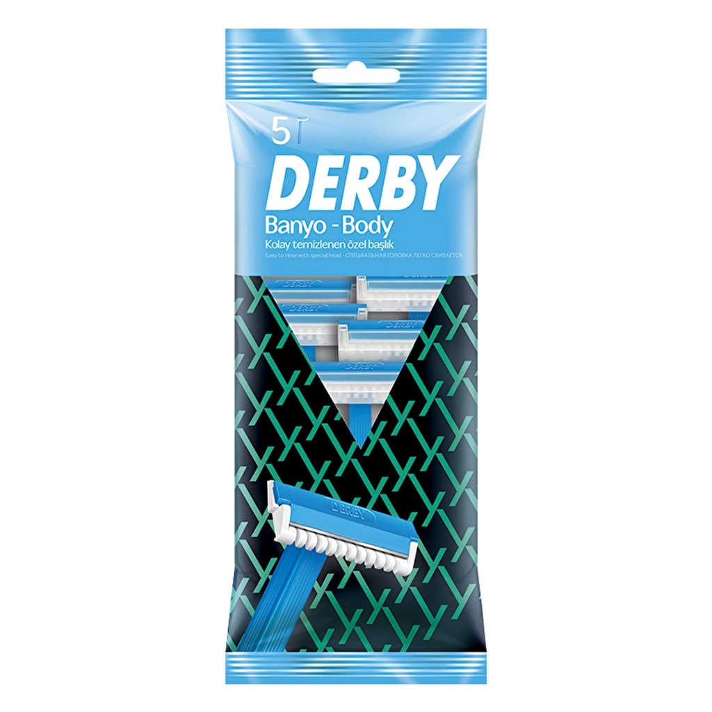 Derby Banyo 5'li Poşet Kullan-At Tıraş Bıçağı