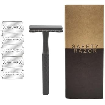 Amazon TR Valkyrie Metal Ayarlanabilir Manuel Geleneksel Tıraş Aleti Makinası 5 Jilet 6 Kademe Gümüş