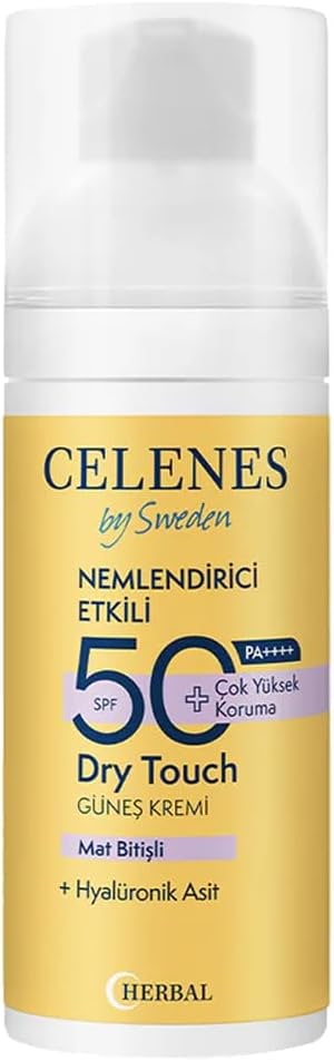 Amazon TR Celenes Herbal SPF 50+ Güneş Koruyucu Krem Dry Touch (50 ml)