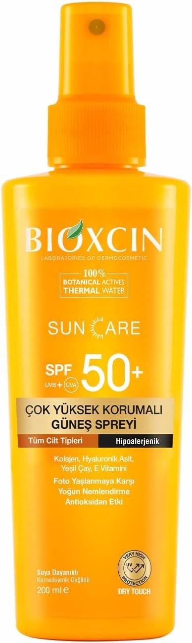 Amazon TR Bioxcin Sun Care Çok Yüksek Korumalı Tüm Ciltler Güneş Spreyi Spf 50+ Standart 1 Adet