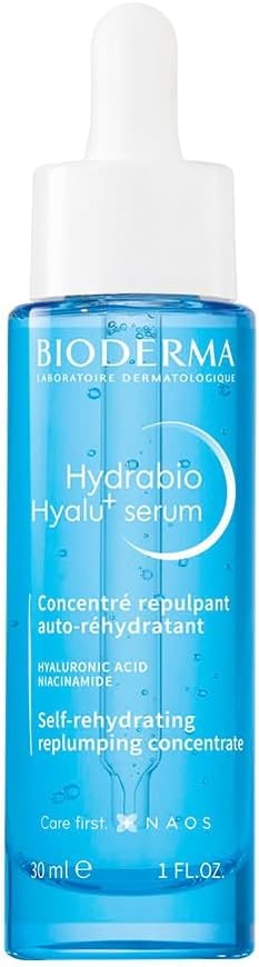 Amazon TR Bioderma Hydrabio Hyalu+ Dolgunlaştırıcı ve Nemlendirici, Erken Yaşlanma Karşıtı Hyalüronik Asit ve Niasinamid İçeren Yüz Serumu 30 Ml