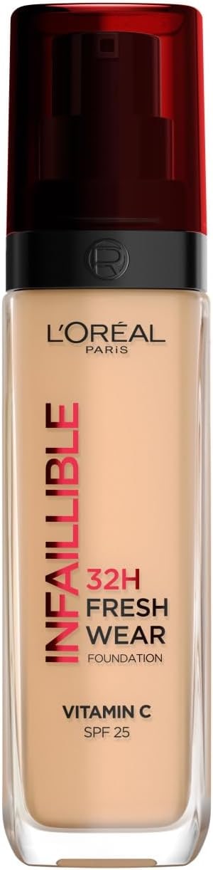Amazon TR L'Oreal Paris Infaillible 32H Fresh Wear C Vitaminli Fondöten - 220 Sable Sand 30 ml : Amazon.com.tr: Kişisel Bakım ve Kozmetik