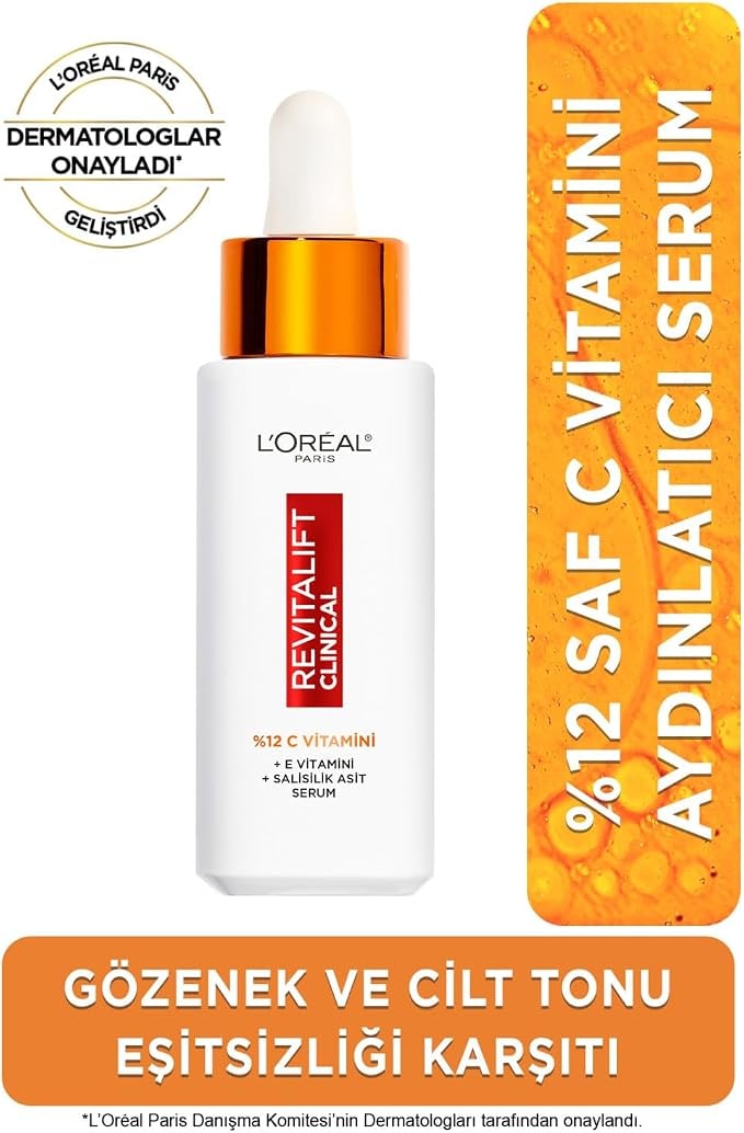 Amazon TR L'Oreal Paris Revitalift Clinical %12 Saf C Vitamini Aydınlatıcı Serum